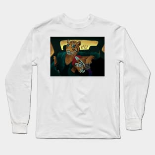 Tigers in taxi Long Sleeve T-Shirt